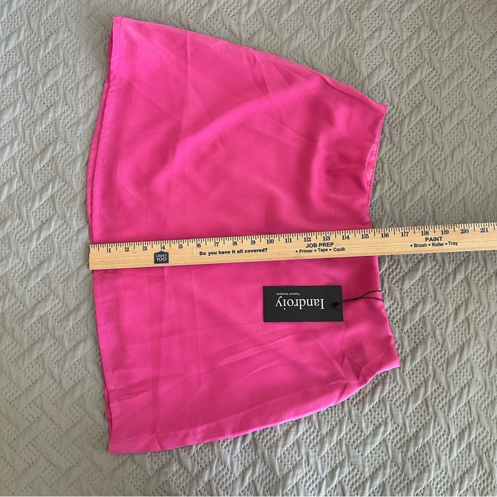 Vibrant Pink Mini Skirt - Picture 3 of 5